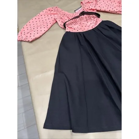 NWT VixenByMichelinePitt Dress,Pink Polka dot Pinup Girl W/belt SzS - Picture 5 of 12